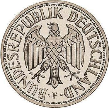 Reverse 1 Mark 1950 F -  Coin Value - Germany, FRG