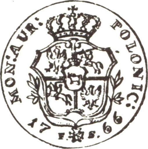 Reverse Ducat 1766 FS "Star" With Order - Gold Coin Value - Poland, Stanislaus II Augustus