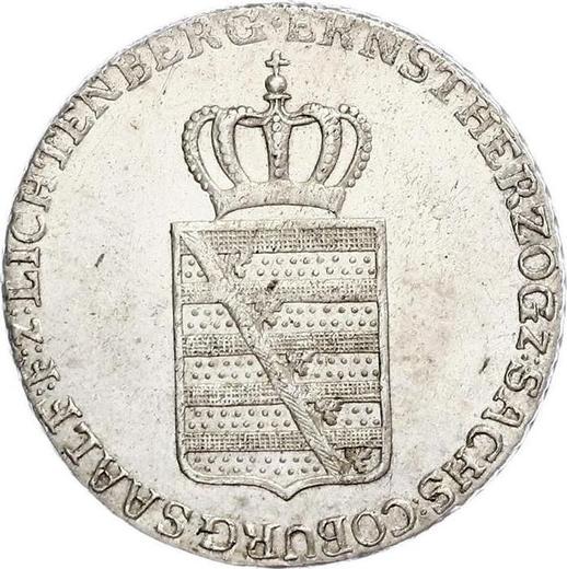 Аверс монеты - 20 крейцеров 1826 года S - цена серебряной монеты - Саксен-Кобург-Заальфельд, Эрнст I