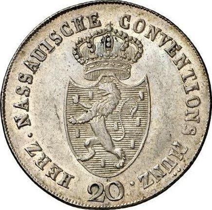 Obverse 20 Kreuzer 1809 - Silver Coin Value - Nassau, Frederick Augustus