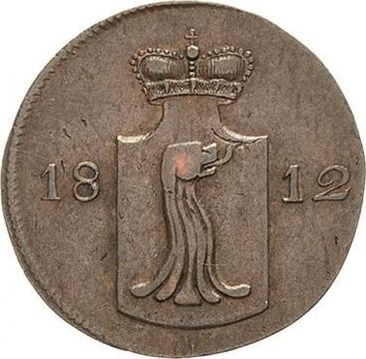 Awers monety - Ebersdorf 2 fenigi 1812 - cena  monety - Reuss-Schleiz, Henryk LI