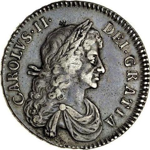 Obverse Halfcrown 1672 "Third laureate bust" - Silver Coin Value - United Kingdom, Charles II