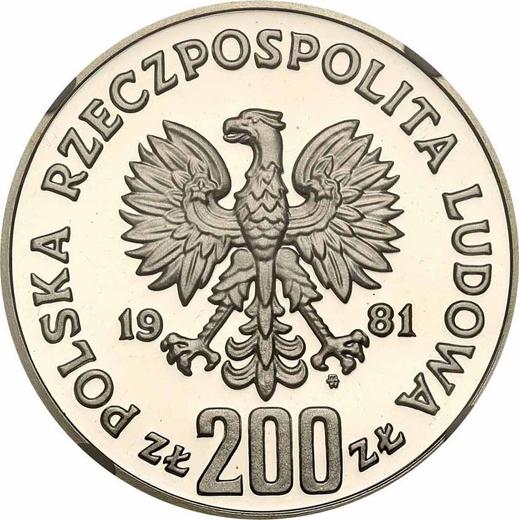 Awers monety - Próba 200 złotych 1981 MW "Władysław I Herman" Srebro - cena srebrnej monety - Polska, PRL