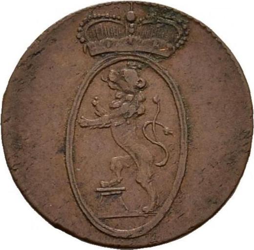 Avers 1 Pfennig 1822 - Münze Wert - Reuß-Greiz, Heinrich XIX