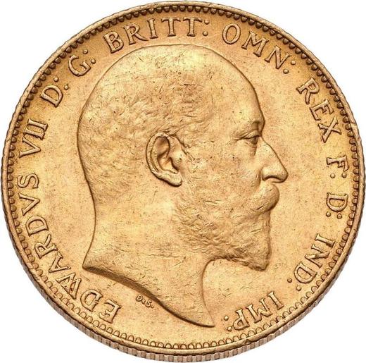 Obverse Sovereign 1902 P - Gold Coin Value - Australia, Edward VII