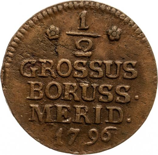 Reverse 1/2 Grosz 1796 B "South Prussia" -  Coin Value - Poland, Prussian protectorate
