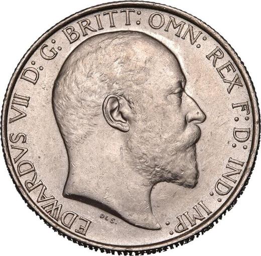 Аверс монеты - Флорин (2 шиллинга) 1902 года - цена серебряной монеты - Великобритания, Эдуард VII