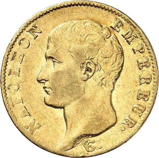 Obverse 20 Francs 1806 Q "Type 1806-1807" - Gold Coin Value - France, Napoleon I