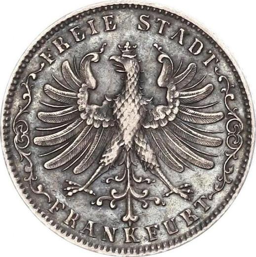 Obverse 1/2 Gulden 1847 - Silver Coin Value - Frankfurt am Main, Free City