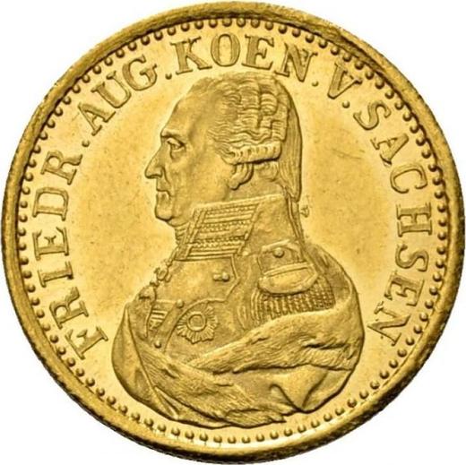 Avers Dukat 1825 I.G.S. - Goldmünze Wert - Sachsen-Albertinische, Friedrich August I