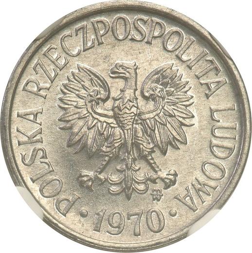 Obverse 5 Groszy 1970 MW - Coin Value - Poland, Peoples Republic