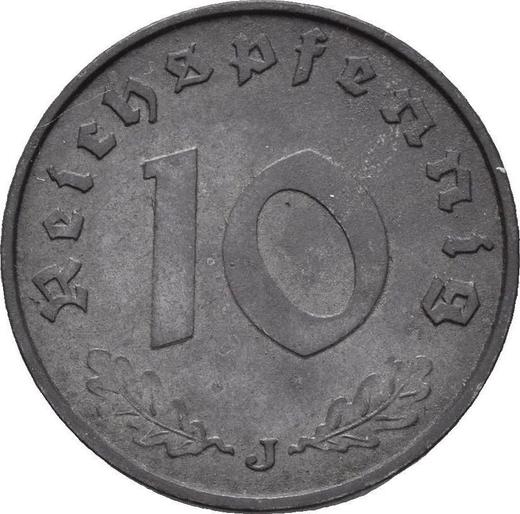 Obverse 10 Reichspfennig 1943 J "Type 1940-1945" -  Coin Value - Germany, Third Reich