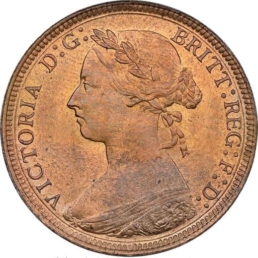 Obverse Halfpenny 1885 -  Coin Value - United Kingdom, Victoria