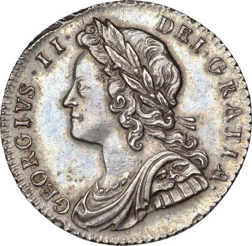 Obverse Sixpence 1728 "Young Head" - Silver Coin Value - United Kingdom, George II