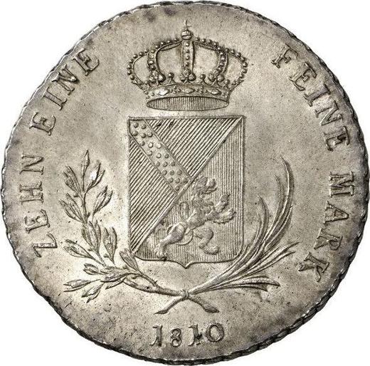 Reverse Thaler 1810 B - Silver Coin Value - Baden, Charles Frederick