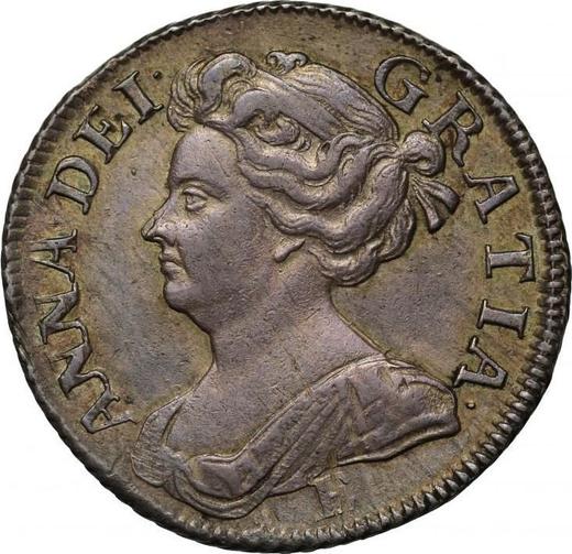 Obverse Shilling 1708 E "Third draped bust" - Silver Coin Value - United Kingdom, Anne