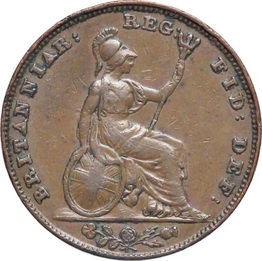 Revers 1 Farthing 1842 WW - Münze Wert - Großbritannien, Victoria