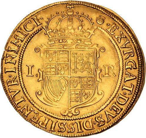 Reverso Soberano Sin fecha (1603-1604) "Segundo busto" Armadura decorada - valor de la moneda de oro - Gran Bretaña, Jacobo I