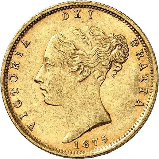 Obverse Half Sovereign 1875 - Gold Coin Value - United Kingdom, Victoria