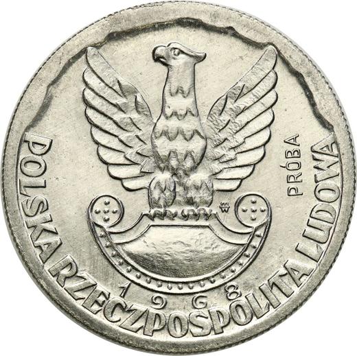Awers monety - Próba 10 złotych 1968 MW JMN "XXV lat Ludowego Wojska Polskiego" Nikiel - cena monety - Polska, PRL