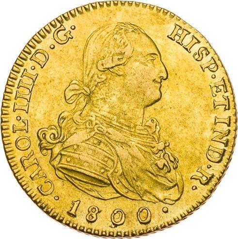 Obverse 2 Escudos 1800 M FA - Gold Coin Value - Spain, Charles IV