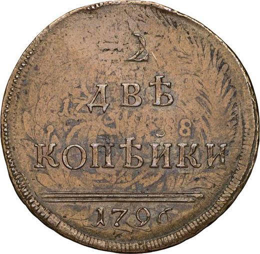 Reverse 2 Kopeks 1796 Edge mesh -  Coin Value - Russia, Catherine II