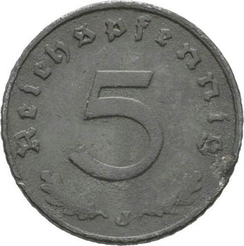 Obverse 5 Reichspfennig 1941 J "Type 1940-1944" -  Coin Value - Germany, Third Reich