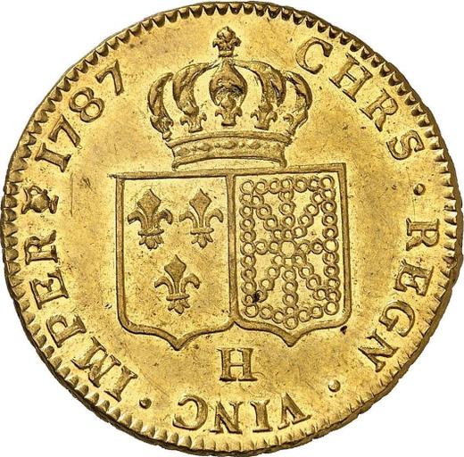 Reverso 2 Louis d'Or 1787 H - valor de la moneda de oro - Francia, Luis XVI