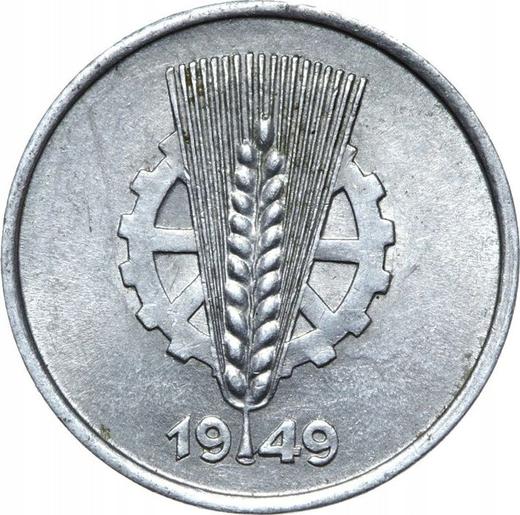 Reverse 1 Pfennig 1949 A -  Coin Value - Germany, GDR