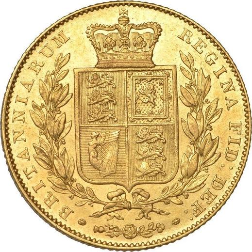 Reverso Soberano 1839 WW "Escudo" - valor de la moneda de oro - Gran Bretaña, Victoria