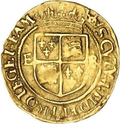 Reverso Media corona Sin fecha (1559-1578) Busto ancho - valor de la moneda de oro - Gran Bretaña, Isabel I