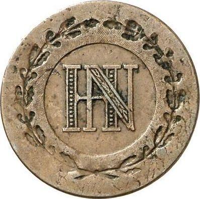 Obverse 1 Centime 1812 C -  Coin Value - Westphalia, Jérôme Napoléon