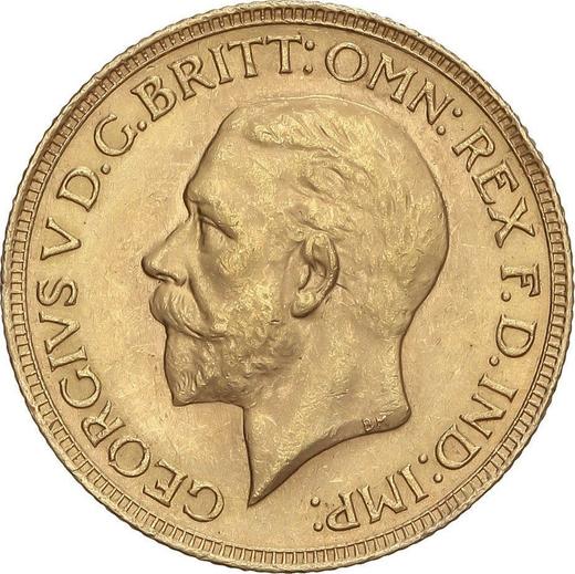 Obverse Sovereign 1931 SA - Gold Coin Value - RSA, George V