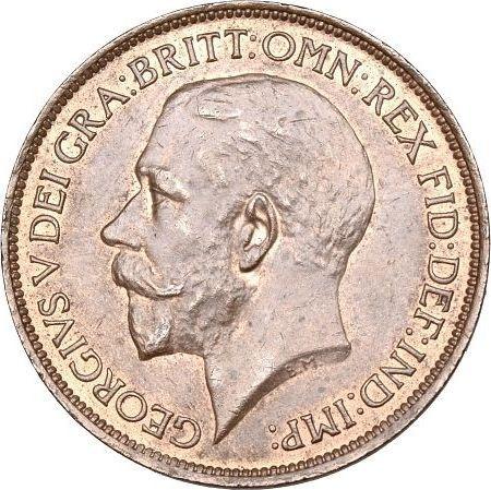 Obverse Halfpenny 1924 -  Coin Value - United Kingdom, George V