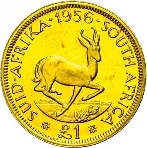 Reverse Pound 1956 - Gold Coin Value - RSA, Elizabeth II