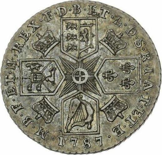 Reverse Shilling 1787 No dots on obverse - Silver Coin Value - United Kingdom, George III