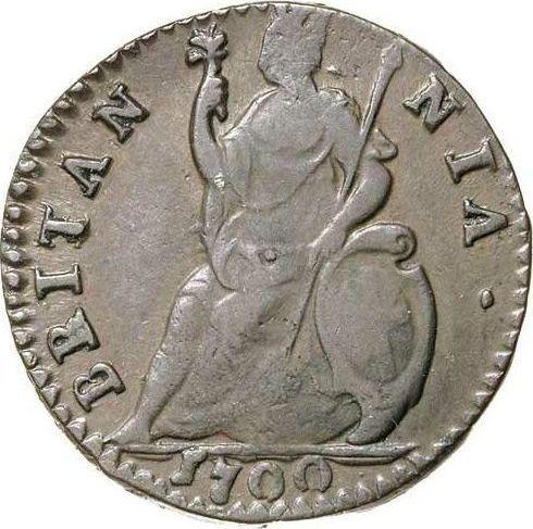 Revers 1 Farthing 1700 - Münze Wert - Großbritannien, Wilhelm III