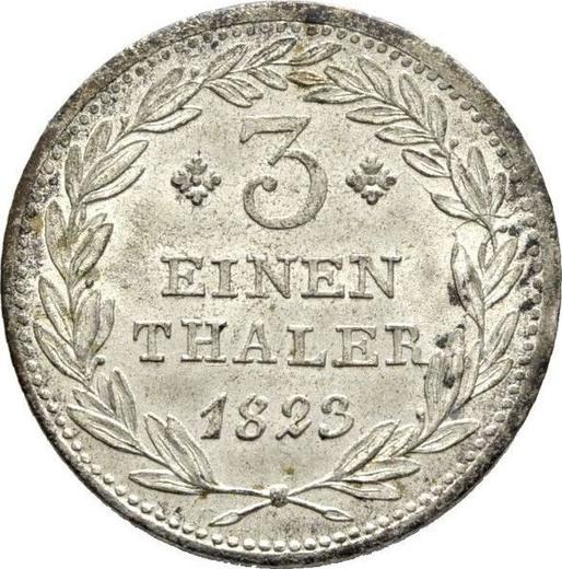 Reverse 1/3 Thaler 1823 - Silver Coin Value - Hesse-Cassel, William II