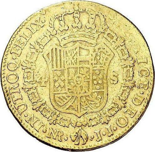 Reverse 4 Escudos 1799 NR JJ - Gold Coin Value - Colombia, Charles IV