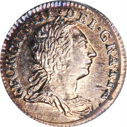 Anverso Penique 1763 - valor de la moneda de plata - Gran Bretaña, Jorge III