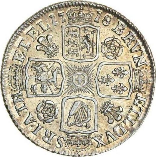 Reverse Shilling 1718 "First draped bust" - Silver Coin Value - United Kingdom, George I