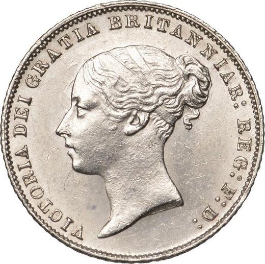 Anverso 6 peniques 1865 - valor de la moneda de plata - Gran Bretaña, Victoria