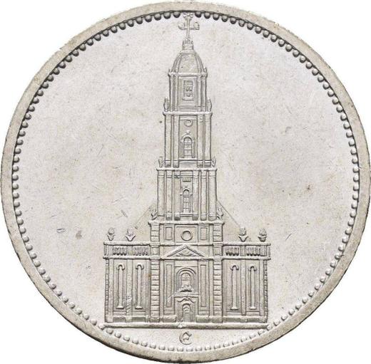 Obverse 5 Reichsmark 1935 E "Garrison Church (undated)" - Silver Coin Value - Germany, Third Reich