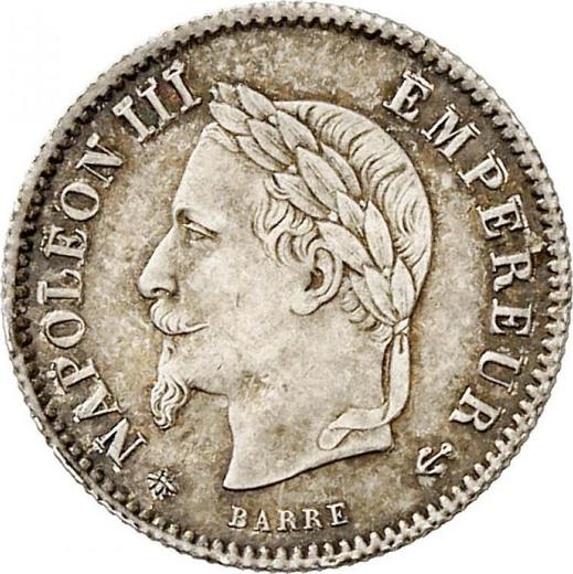 Obverse 20 Centimes 1868 A "Type 1867-1868" - Silver Coin Value - France, Napoleon III