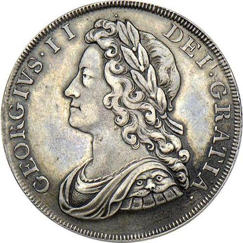 Obverse Pattern Halfcrown 1731 - Silver Coin Value - United Kingdom, George II