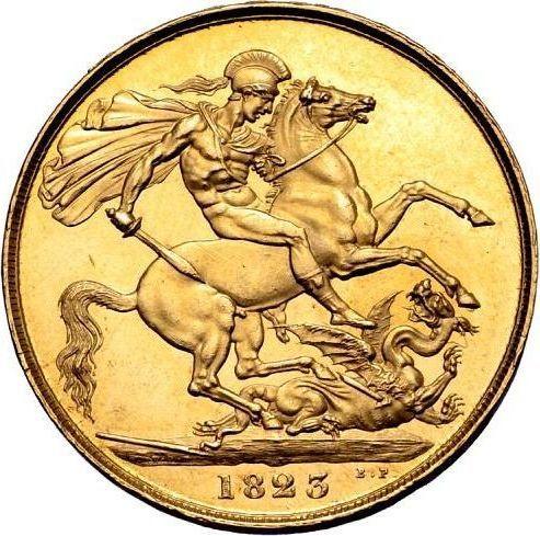 Reverse Two pounds 1823 BP - Gold Coin Value - United Kingdom, George IV