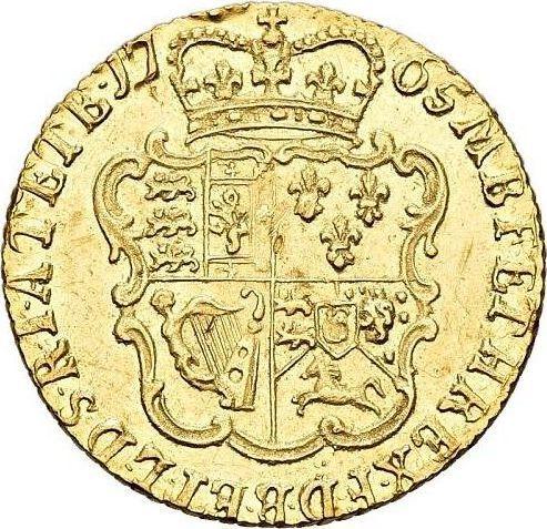 Реверс монеты - 1/2 гинеи 1765 года "Второй тип" - цена золотой монеты - Великобритания, Георг III