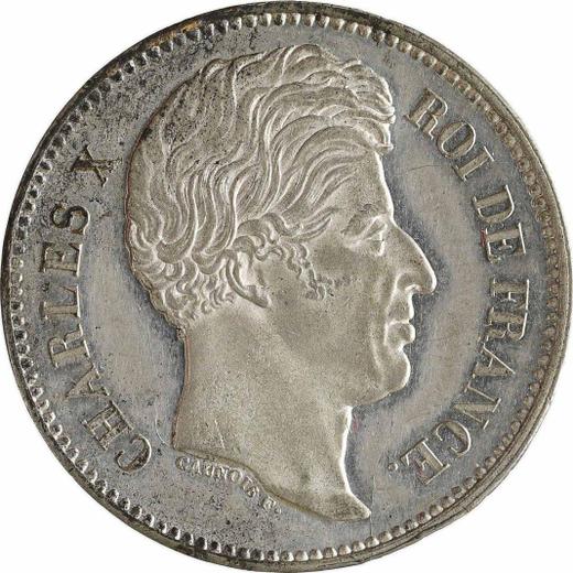 Obverse 40 Francs 1824 A "Type 1824-1830" One-sided strike -  Coin Value - France, Charles X