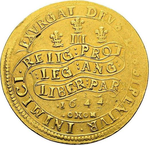Reverse 3 Unite (Triple unite) 1644 OXON "Large portrait" - Gold Coin Value - United Kingdom, Charles I