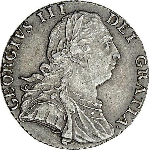 Obverse Shilling 1798 - Silver Coin Value - United Kingdom, George III